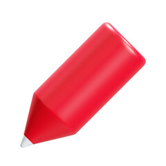 3d render social media write icon