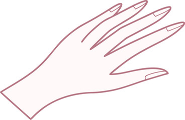 Beautiful Hands Illustration in Elegant Style. Graceful Beautiful Hands Artwork. Aesthetic Beautiful Hands Design. Soft Beautiful Hands Gesture Illustration. Feminine Beautiful Hands Art Concept