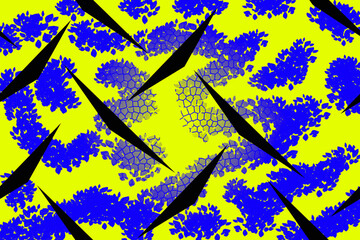 abstract blue background with paint splashes