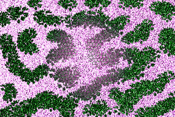 knitted fabric texture with flowers