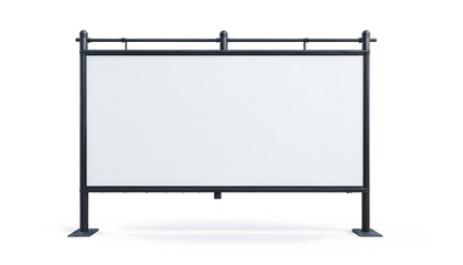 Obraz premium blank billboard isolated on white
