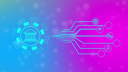 Financial Graph. Business, Technology, Internet and network concept. Stock Market chart. Forex Investment.4k animation video