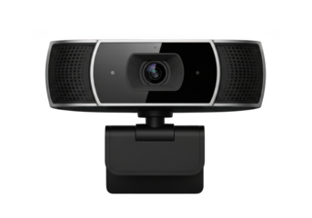 High-quality webcam with sleek design and advanced features for video conferencing and online streaming.