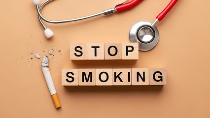 Stop smoking: a healthier choice with a stethoscope