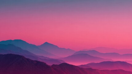 Obraz premium Desert Sunrise Features a Minimalist Style With a Blank Center and a Subtle Patriotic Gradient Overlay Reflecting Dawn in the Desert