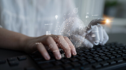 AI connecting global business network, processing data exchange, analyzing economic trends, and supporting digital infrastructure through intelligent worldwide systems. Latch