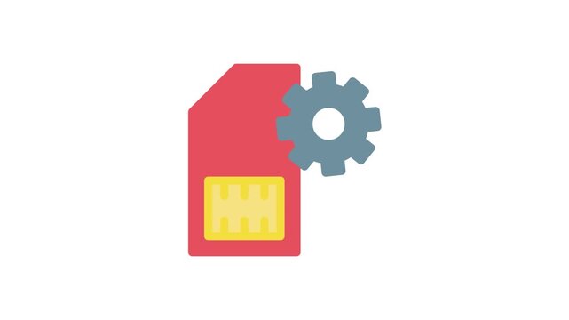 A file graphic displaying a gear and a yellow button, representing options for customization or adjustments.