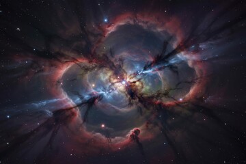 Celestial nebula swirl