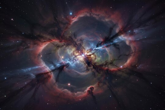 Celestial nebula swirl - Powered by Adobe