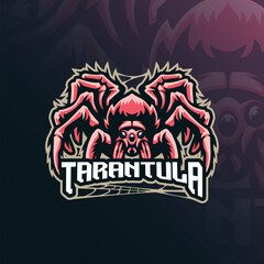 Tarantula mascot logo design vector. Tarantula illustration for sport and esport team.