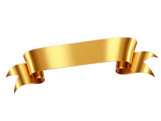 Golden ribbon banner