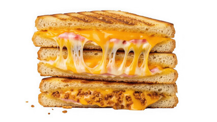 Melted cheese grilled sandwich