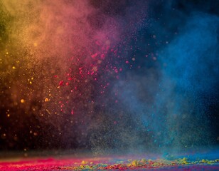 Fototapeta premium Happy Holi Festival Color Powder Background