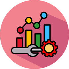 Optimization isometric icon