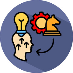 Strategic isometric icon