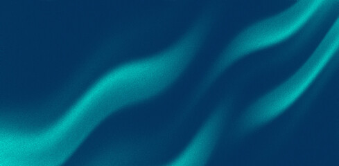 Abstract blue turquoise gradient wave background. Dynamic blue flowing wave lines design element 