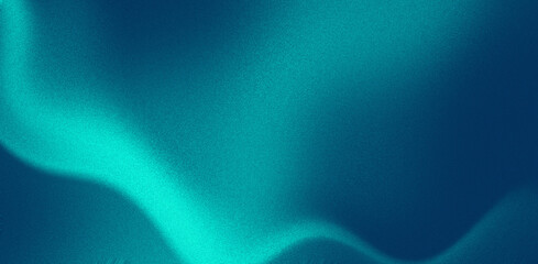 Abstract blue turquoise gradient wave background. Dynamic blue flowing wave lines design element 
