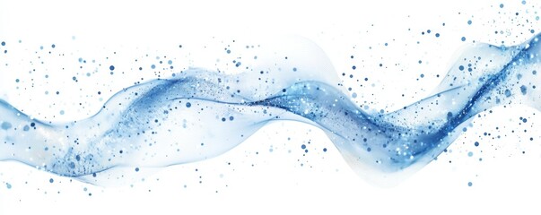 Blue circuit lines on a white background depicting a technology and connection concept, Generative AI