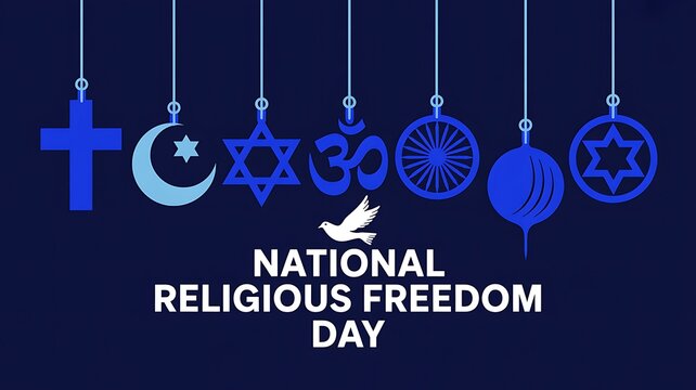 National religious freedom day celebrating diversity and tolerance - Powered by Adobe