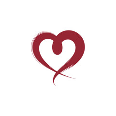 Heart Love Logo Design Vector