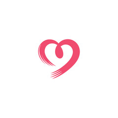 Heart Love Logo Design Vector