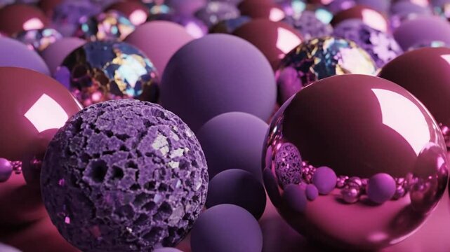 A shiny glass pink and purple easter egg ornament serves as a festive holiday celebration bauble and colorful winter season decoration object