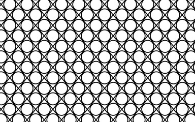 geometric circle and diamond seamless pattern.