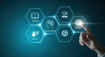 Fototapeta premium Digital strategy for personal and business development