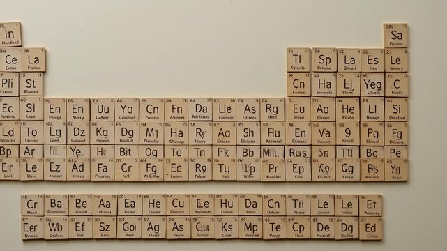 Stop Motion Animation: Creating the Periodic Table with Wooden Letter Tiles