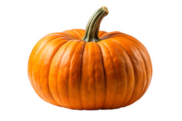 Obraz premium An orange pumpkin isolated on a white background for autumn and holiday decoration