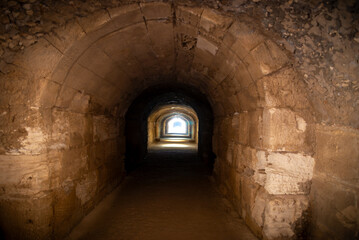 Obraz premium Anfiteatro de El Djem y Cartago ruina romanas en Tunez