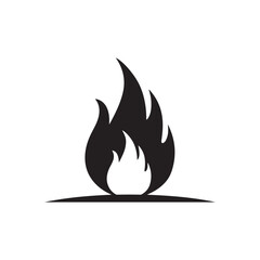Fire Flame Icon – Heat, Burning, and Emergency Symbol