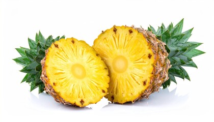 Sliced Pineapple Fruit.