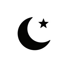 Fototapeta premium Islamic Crescent and Star Symbol Vector Illustration