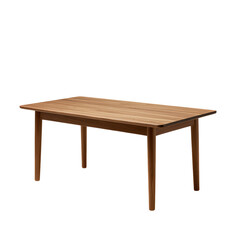 Minimalist Wooden Rectangular Table Illustration