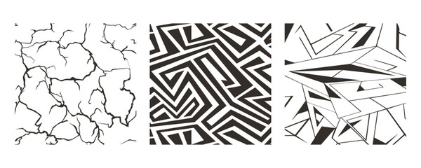 Big set of different vector ornamental seamless patterns. Collection of geometric patterns in the oriental style. Patterns added to the swatch panel.