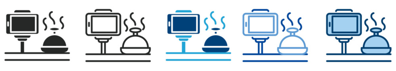 Food icon set multi style icon set collection vector illustration