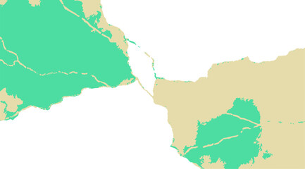 Green and Beige Paint Background