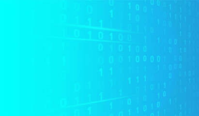 Digital Binary Code 0, 1  Technology Background Illustration