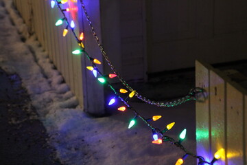 Christmas Lights At Night
