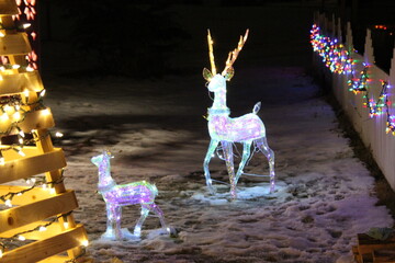 christmas decorations in the night