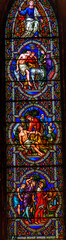 St Patrick Stained Glass St Patrick's Cathedral Basilica Dublin Ireland