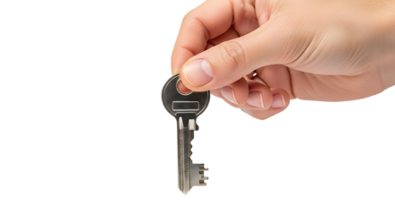 Hand holding a key