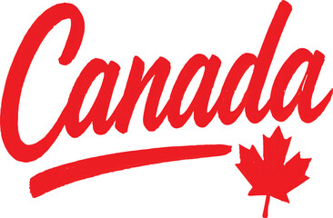 Canada Cursive Script Typography