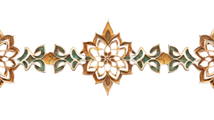 Ornate geometric border decorative symmetrical pattern detailed line art studio graphic element isolated on white background