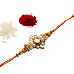 necklace with red beads