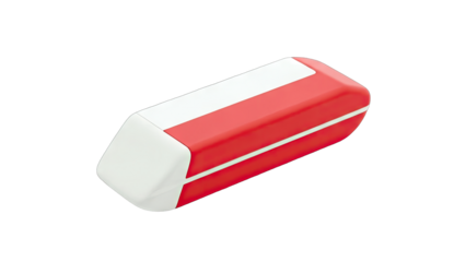Eraser on White Background
