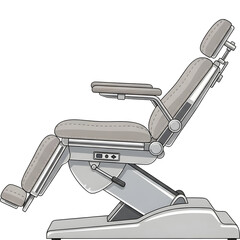 patient examination chair vector