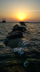 Sunset in Red sea, Saudi Arabia, Jeddah