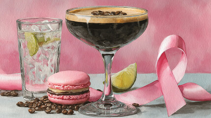 Artistic black and white illustration of various trees in a landscape setting.